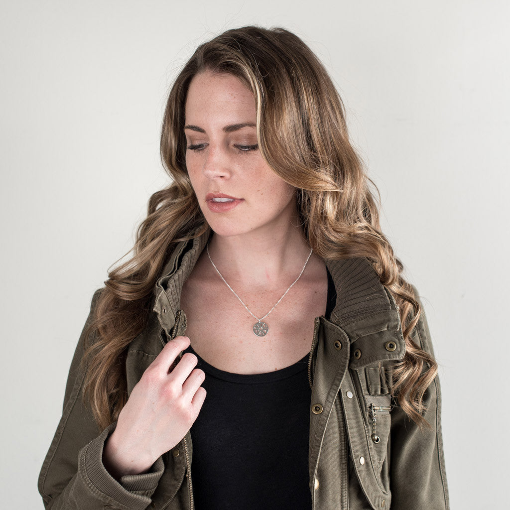 ROUND MAP PENDANT - SMALL